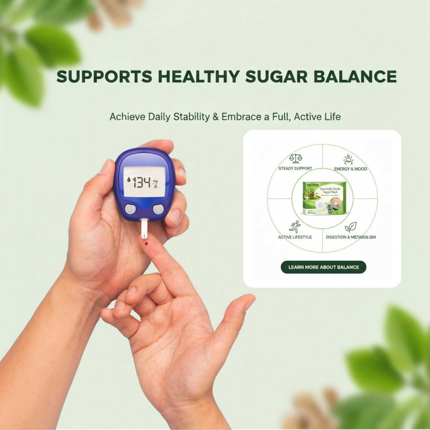 Hervalife - Ayurvedic Herbs Sugar Patch (Pack Of 60)|🔥BUY 1 GET 1 FREE🔥