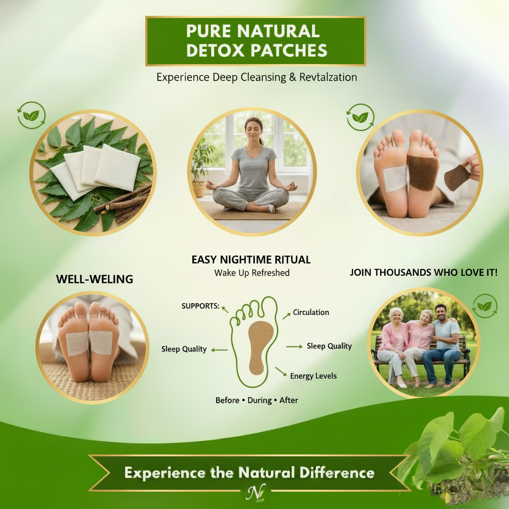 Giloy Herbal Detox Foot Patches New Pack BUY 1 GET 1 FREE
