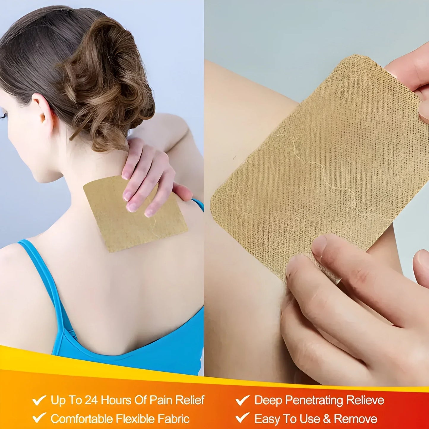 Cooling & Warming Patches (Pack of 50) – For Back, Shoulder & Joint Areas