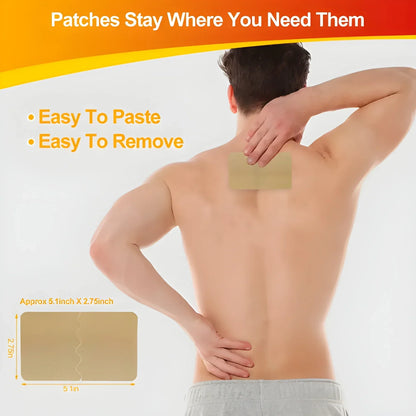Cooling & Warming Patches (Pack of 50) – For Back, Shoulder & Joint Areas