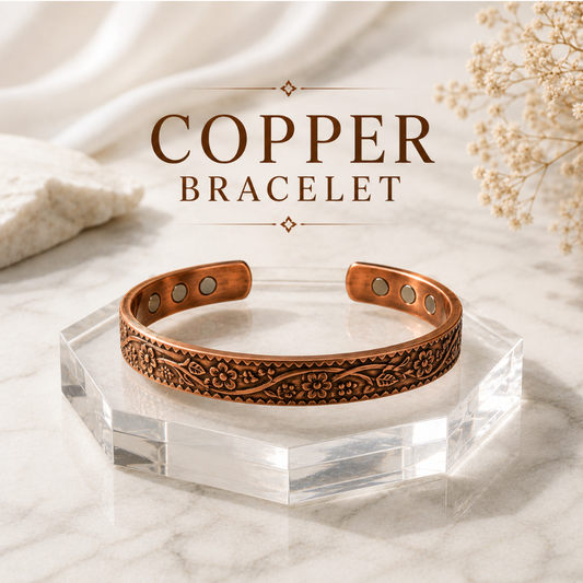 Handcrafted Copper Blossom Bracelet for men and women