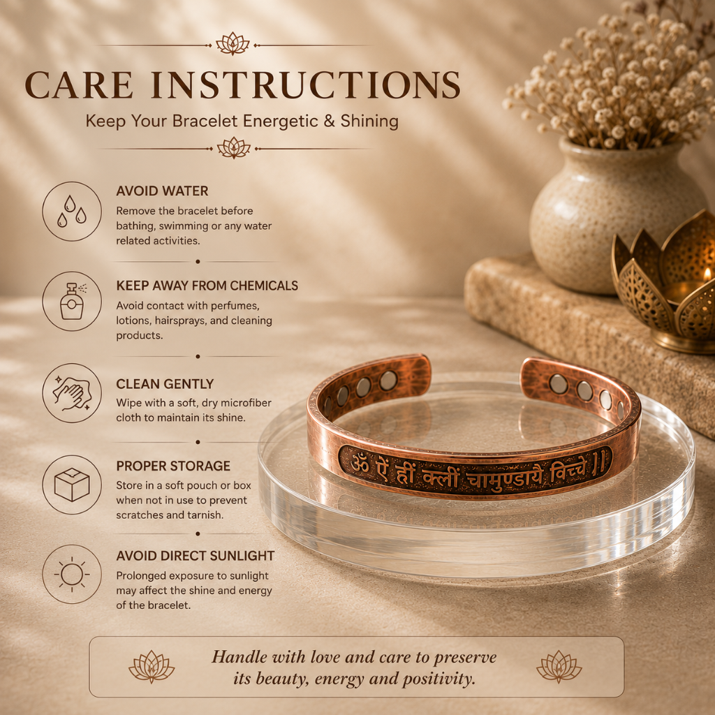 Chamunda Kavach Pure Copper Bracelet